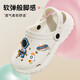 Lidani (TZLDN) children's clogs girls summer baby indoor home boys seaside beach non-slip sandals parent-child outer wear white Ice Cream Bunny 28-29 shoe inner length 19cm