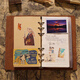 
AIGUONIU Retro leather notebook handmade top layer cowhide binder notepad business office manual Crazy horse leather gift customization [A6] Coffee/coffee standard 100 inner pages