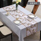 Bo Ling Lu high-end tablecloth PVC waterproof, oil-proof, anti-scalding, no-wash dining table, coffee table, Nordic ins rectangular square table mat, Back to Time-Ya Gray, upgraded 3.0 encryption-proof 1 140*220cm 8-person dining table