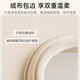 Creamy style full-body mirror household floor-standing mirror Internet celebrity wavy dressing mirror special-shaped bedroom wall-mounted light luxury fitting mirror beige (stand style) 160*60cm