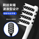 Sweetrip Men's medium-bristled toothbrush special for removing teeth stains and cleaning cigarette stain tea stains adult hard bristle spiral brush wire 2 packs