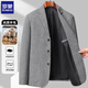 Romon (Romon) Eisenfreier Wollanzug für Herbst und Winter neuer Wollmantel für Männergeschäfts-Casual-Anzug für Männer Singles Herrenkleidung 2306-leichter grau dicker Stil M [100-120jin [Jin gleich 0,5 kg]]