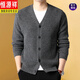 
Hengyuanxiang light luxury high-end men's clothing, middle-aged men's sweater cardigan, dad wears a sweater, thickened warmth, thick wool jacket, earthy and versatile new product, dark gray 8607 styles, thickened, thick wool 165/S (suitable for 95-115Jin [Jin equals 0.5 kg])