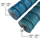 Suitable for Midea air conditioner internal unit fan wheel flow fan blade accessories plastic roller suitable for Gree 107*695mm (internal screw)