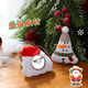 Fog icing Christmas plush brooch cute atmosphere cartoon Santa Claus bag decoration badge company event small gift M Christmas tree