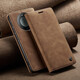 Huawei Mate60 Mobilfunkkoffer Flip Leder Case Mate60Pro Schutzhülle Mate60Pro + Vollkontakt Anti-Fall-Silikon Business Case Mate60Pro [braune Farbe] [Fall-Sicht 丨 Wear-Resistant 丨 Ant-Fingerabdruck]