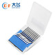 Dafei Edelstahl Deburring Scraper Manual Trimmer Trimmer Edge Trimmer Blatt Schaber Blade Debring Tool Burring Trimmer BD5010 [10 Teile des Dreiecks Scraper]