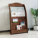 Newspaper stand Newspaper stand Store shelf Books and newspaper stand Flooring information stand Wooden newspaper stand Magazine stand Storage rack Newspaper clip 683# Maple color Height 127 Width 61