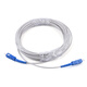 Fibre en cuir recommandée 1 CORE 2 VIRE ACIER Câble optique de fibre de cuir intérieure avec connecteur SC Mode Opérateur à noyau unique Cable d'extension de chat optique blanc 10 mètres CKJX-1H10S