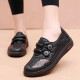 Fulaihong Frühling und Herbst Neue weiche Sohle nicht müde ältere Schuhe Alte Peking-Stoffschuhe Frauen Mama Schuhe flache Sohle nicht rutschgedruckte Oma Schuhe Schwarz 38