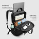 Tomtoc backpack men's backpack commuter computer bag fashionable business travel multifunctional large capacity multifunctional bag T71 obsidian black M size 24L
