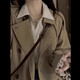 St. Paul's khaki trench coat women's spring and autumn women's 2025 new small Korean style autumn coat mid-length khaki trench coat M size