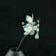 Mengyi ebony hairpin handmade jade hairpin Hanfu costume Xiu jade ancient style magnolia classical hairpin tassel step shake Xiu jade + high-end packaging. Can be engraved