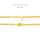 Chow Tai Fook Zodiac Snake Gold Chain (Tarifa de trabajo de 1520) 40 cm alrededor de 16.24g EOF1355