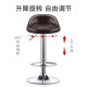 Jingju Bar Chair Home Liftable Backrest Bar Chair Rotating Front Desk Cashier Chair High Stool 109 Models Brown Bright Leather