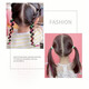 Jingji braided colored rope braided hair chain, dirty braided headband, seven-color gradient braid, ethnic style hair rope braid, hip-hop ribbon, 3 styles, 64 strands in total