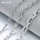 Miss JuJu platinum necklace men's pt950 white gold thick square cross chain domineering men's neck chain deposit customization Specifications contact customer service