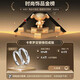 
Katiro (KADER) Love River Couple Ring S999 Silver Ring Adjustable Openings for Birthday Gifts for Girlfriend