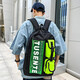 
French, German, French, German, sports training badminton backpack female large capacity high school college student computer school bag men backpack shengda8313 gray orange color