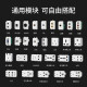 国际电工304优质不锈钢防水隐藏式108型纯平地板插座隐形地插银色地插盒 五孔地插【108型】