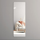 Yo-ai Mirror Wall Sticking Self-adhesive Frameless Full-body Mirror Mirror Mirror Home Bedroom Fitting Mirror Wall Sticking Mirror Makeup Mirror Rounded Corner 30*60 [HD Glass Can Be Hangable]