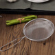 Qinkai stainless steel colander filter household traditional Chinese medicine baking net kitchen fish soup fish bone filter sieve handheld flour sieve 15cm colander - simple style