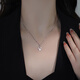 Xinshe sterling silver 999 foot silver Mobius necklace for women 2025 new Chinese Valentine's Day birthday gift for girlfriend Necklace + exquisite gift box