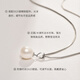 Moonlight 925 silver freshwater pearl pendant 8-9mm drop-shaped pearl pendant single birthday gift for elders