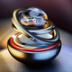 Digalen high-end solar suspended car perfume seat ornaments for men and women car odor removal air freshener rotating car interior decoration aromatherapy balm car supplies boutique black