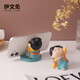 THE RABBIT IVEN Creative Chinese Style Mobile Phone Holder Office Small Ornaments Xi'an Souvenir Cultural and Creative Gift Teacher's Day Gift Practical Tang Lady Mobile Phone Holder-Berry Troubles