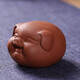 Yuxuan purple sand tea pet ornaments tea play tea art piggy boutique can raise fortune little lucky pig tea tray tea play home little lucky pig-red mud