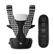 Hubeier Air suspended waist stool baby strap lightweight baby holding artifact pressure relief black and white grid + waist extension belt