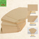 Coffee filter paper fan-shaped coffee filter paper fan-shaped filter paper American drip coffee machine hand-pour filter paper 102 unbleached 100 pieces No. 102 natural color filter paper (transparent bag