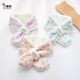 Benasi children's scarf autumn and winter baby girls kindergarten infants and toddlers winter warm windproof scarf thickened cute little flower - pink 1-8 years old 73CM