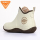 Very good rain boots, women's short rain boots, fashionable waterproof, non-slip, low-top water shoes, outdoor casual overshoes, rubber shoes JW228-1, beige 37