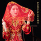 东之天地 新娘红盖头结婚半透明头纱秀禾服苏绣蒙头喜帕中式婚礼红色头巾 76*83cm【凰飞凤舞】红盖头1条