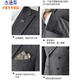Jason's high-end woolen suit jacket men's autumn and winter business formal double-breasted casual suit suit Korean version slim black (suit + vest + pants) 3XL (150-165Jin Jin equals 0.5kg)