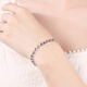Yuanshengfu's new boutique PT950 fashionable heart-shaped platinum bracelet, platinum hand jewelry for women, adjustable, 7.67 grams, length 16.5-18.5CM adjustable