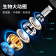Naiyu wired headphones in-ear typc noise reduction mobile phone suitable for oppo Huawei vivo honor iPhone Apple headphones game Xiaomi Space Silver-Type-C flat mouth丨Two years after-sales service
