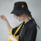 MAXVIVI letter basin hat fashionable fisherman hat sunshade outdoor sun hat men and women hat MMZ833023 black