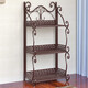 Rack de rangement de salle de bain de style ver de style verrouillage pour lavabo de salle de bain Rack de salle de bain Rack et de rangement de rangement de rangement de la cuisine Z675 Z673-3 étages de la mode or