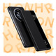 MR.G adapté pour Honor Magic4 étui de téléphone portable 5g housse de protection rabat fenêtre intelligente sommeil étui de téléphone tout compris anti-chute haut de gamme étui en cuir d'affaires pour hommes Magic4 noir foncé fenêtre intelligente