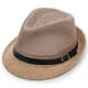 
Mozilan Spring and Summer Outdoor Casual Hat Men Men's Breathable Straw Jazz Hat Straw Hat Breathable Mesh Top Hat Coffee One Size 57-58cm