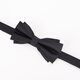 GLO-STORY gift box men's bow tie groomsmen formal wedding British bow MLD824065 black-double knot