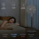 Sezze Japanese air circulation fan electric fan household floor fan smart desk fan DC variable frequency timing desktop fan remote control energy-saving light turbine convection ventilation fan Y-289 (upgraded model - with battery life)