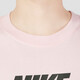 耐克（NIKE） 短袖T恤男士夏季运动服宽松纯棉印花休闲叠搭刺绣轻便半袖上衣 FB9804-686粉色 L
