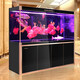 Fujian Jiang (Minjiang) Großer Fischtank Wohnzimmer und Haushaltsbodenfilter Aquarium Ökologische Wasserfreie Büro Fengshui Dragon Fischtank Weiß 150 Länge 43 Breite 155 Höhe [schmaler Seitenstil] + 688 Filterpaket