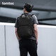 Tomtoc backpack men's backpack commuter computer bag fashionable business travel multifunctional large capacity multifunctional bag T71 obsidian black M size 24L
