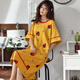 ZHIDOUDOU nightgown for women Xia Anxin cotton loose fat mm200Jin [Jin equals 0.5 kg] Add fat plus size pregnant women fat sister cotton pajamas for women f6624 M (recommended 80-100Jin [Jin equals 0.5 kg]