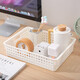 Interactive Space Office Desktop A4 Documento de papel Caja de almacenamiento Cesta de almacenamiento cosmético Juguetes de cocina Organice grandes libros de plástico de canasta de almacenamiento y artículos de almacenamiento de escombros Canasta de almacenamiento 1098 Rosa, Longitud 30 Ancho 13 Altura 8.7